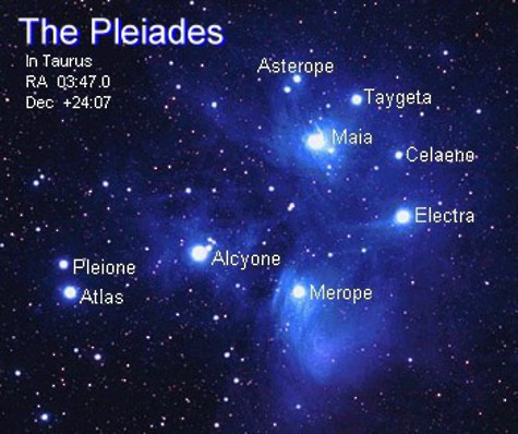 Pleiades-stars-named-John -Lewis